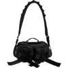 Simone Rocha Beaded Classic Bow Nylon Crossbody Camera Bag In Black/jet2