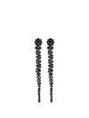 Simone Rocha Drip Embellished Drop Earrings In Black