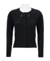 Simone Rocha Beaded-embellished Cashmere Cardigan In Black