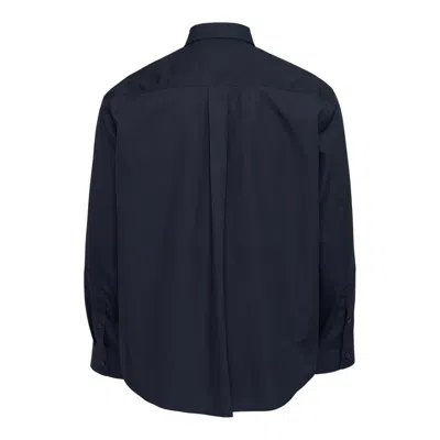 Simone Rocha Beaded Flower Cluster Classic Shirt In Blue