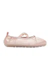 Simone Rocha Ballerina Grip Satin Ballet Flats In Pink