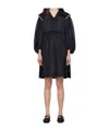 Simone Rocha Beaded Sailor Collar Dress In Black