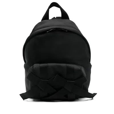Simone Rocha Beaded Utility Bow Backpack In Black