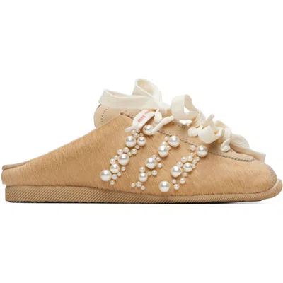 Simone Rocha Beige Adidas Originals Edition Japan Slip-on Sneakers In Brown