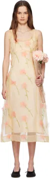 Simone Rocha Sculpted Carnation In Nude/multi