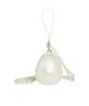 Simone Rocha Micro Egg Pearl-effect Clutch Bag In White