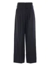 Simone Rocha Belted Cuffed Wide-leg Trousers