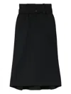 Simone Rocha Belted Skirt In Black