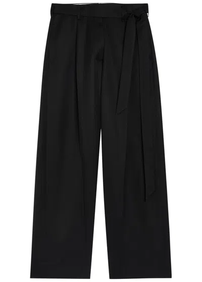 Simone Rocha Belted Wide-leg Trousers In Black