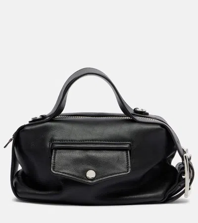 Simone Rocha Biker Belt Mini Leather Tote Bag In Black