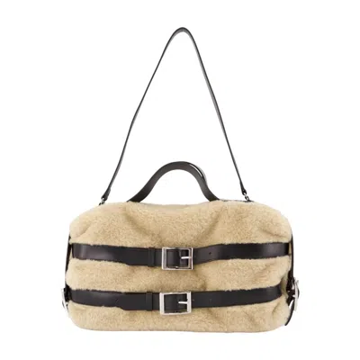 Simone Rocha Biker Purse -  - Faux Fur - Beige