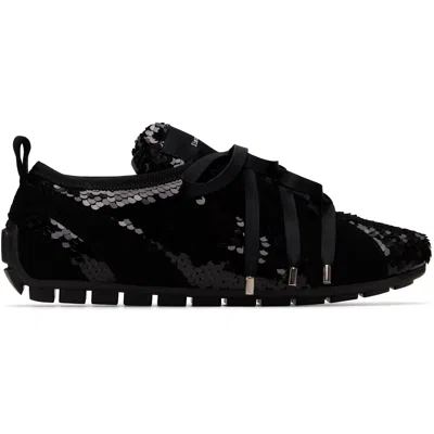 Simone Rocha Black Ballerina Grip Trainer Sneakers