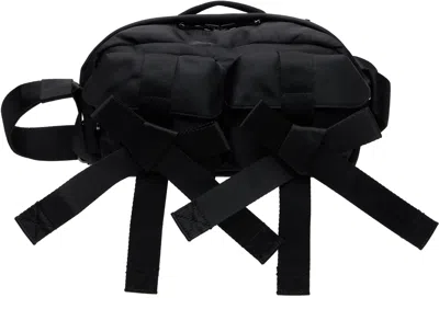 Simone Rocha Black Beaded Classic Bow Crossbody Bag