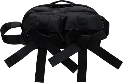 Simone Rocha Black Beaded Classic Bow Crossbody Bag