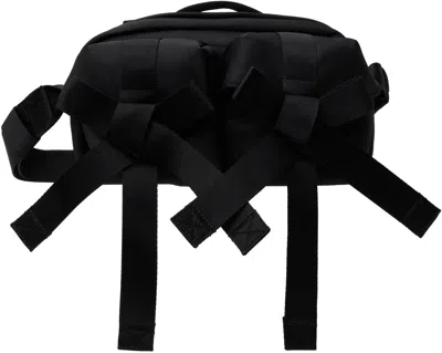 Simone Rocha Black Beaded Classic Bow Crossbody Bag In Black/jet