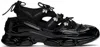 Simone Rocha Black Beaded Classic Tracker Sneakers In Multi