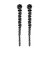 Simone Rocha Bead-emellished Drop Earrings In Black