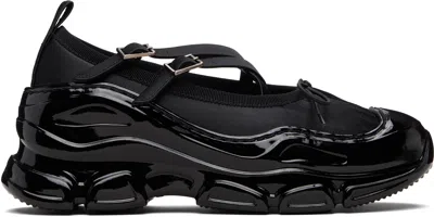 Simone Rocha Black Beaded Tracker Ballerina Sneakers