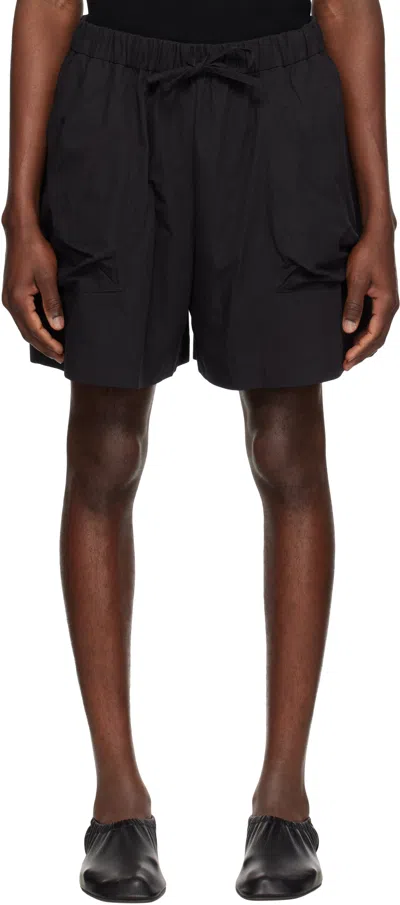 Simone Rocha Black Cargo Pocket Shorts