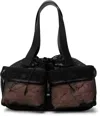 Simone Rocha Tote Carnation Pocket Mit Leder In Black