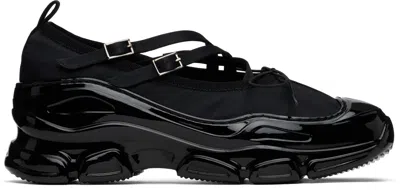 Simone Rocha Black Classic Criss Cross Tracker Ballerina Sneakers