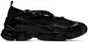 Simone Rocha Black Classic Criss Cross Tracker Ballerina Sneakers In Black