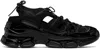 Simone Rocha Black Classic Tracker Trainer Sneakers In Black Nappa