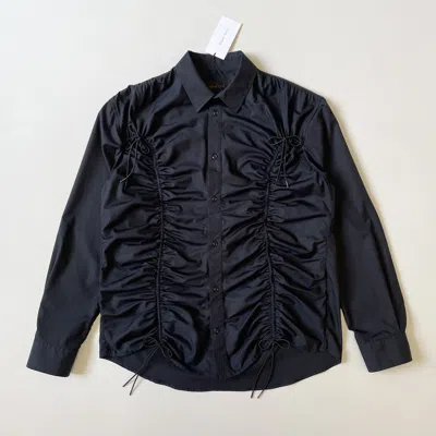 Pre-owned Simone Rocha Black Cotton Ruched Bow Shirt