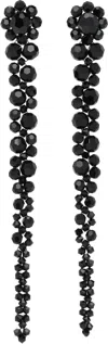 Simone Rocha Black Drip Earrings In Jet