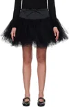 Simone Rocha Black Elasticated Ballet Tutu Minikirt In Black