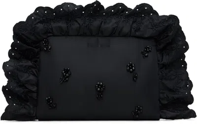 Simone Rocha Black Embellished Pillowcase Clutch