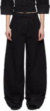 Simone Rocha Denim Pants In Black/jet