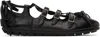 Simone Rocha Black Ghillie Grip Ballerina Flats In Black