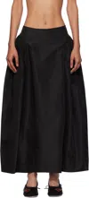 Simone Rocha Black Hip Detail Bind Maxi Skirt In Black