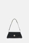 Simone Rocha Black Leather Shoulder Bag In Black