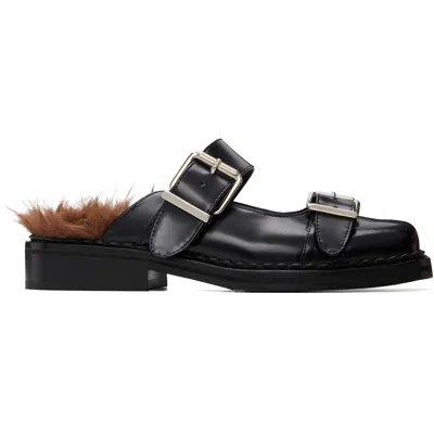 Simone Rocha Black Mary Jane Mule Loafers