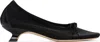 Simone Rocha Black Mesh Ballerina Heels In Black
