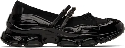 SIMONE ROCHA BLACK MESH TRACKER BALLERINA FLATS