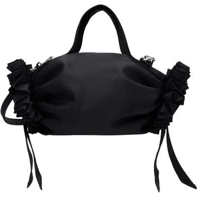 Simone Rocha Black Mini Double Ribbon Rosette Crossbody Bag