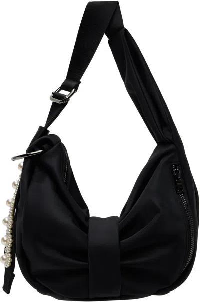 Simone Rocha Black Mini Sling Bow Bag