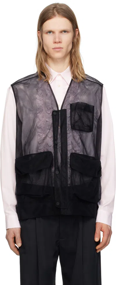Simone Rocha Black Multi Pocket Utility Vest