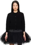 Simone Rocha Black Open Back Cardigan In Black