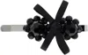 Simone Rocha Black Petite Bow Mini Flower Hair Clip In Black