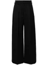 Simone Rocha Grain De Poudre Palazzo Pants In Black