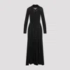 Simone Rocha Eyelets Long-sleeved Maxi Dress In Black