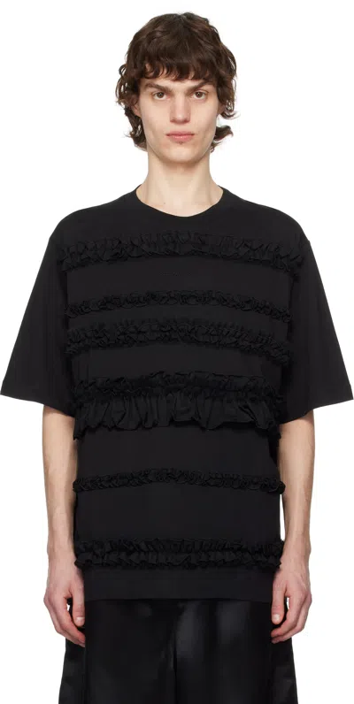 Simone Rocha Black Ruffle Frill T-shirt