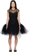 Simone Rocha Black Sleeveless Ballet Tutu Minidress In Black