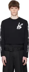 Simone Rocha Double Tortoise And Hare Long-sleeved T-shirt In Black