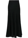 Simone Rocha Bias-cut Maxi Skirt In Black