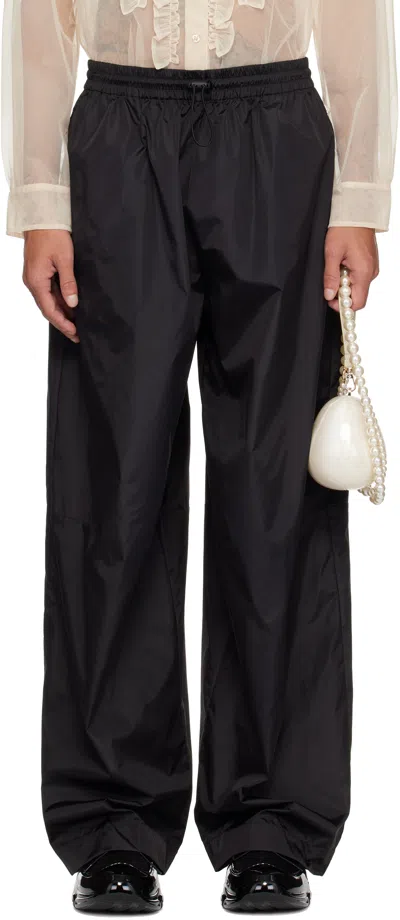 Simone Rocha Black Wide Leg Track Pants